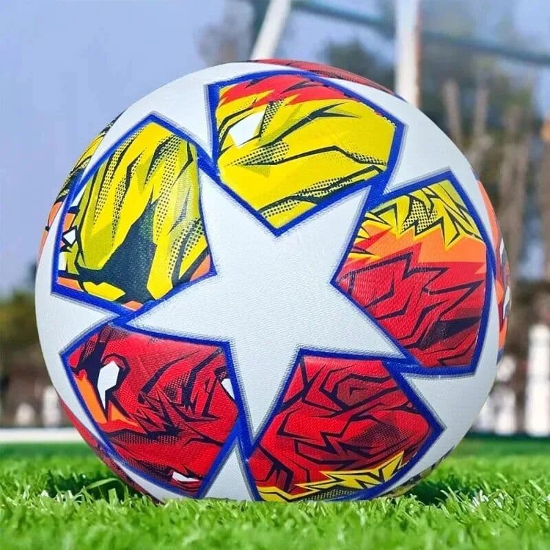 NONE Soccer Balls,Official Size 5 PU Material Goal Team Outdoor Match Game Football Training Ballon De Foot.