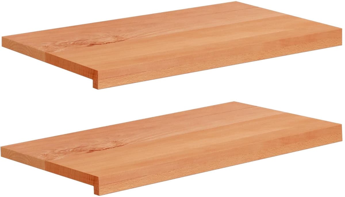 vidaXL Appuis de fenêtre 2 pc Vernis 80x 40 x 2 cm