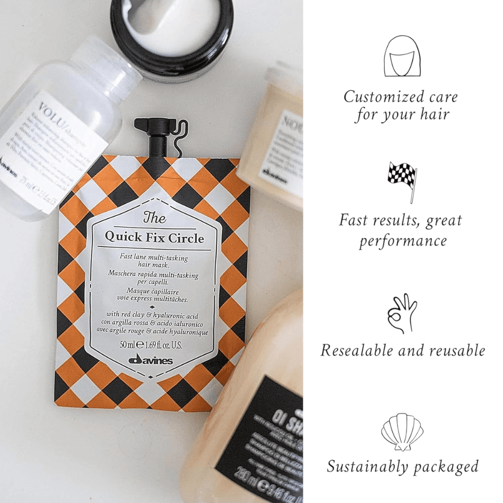 Davines The Circle Chronicles El círculo de soluciones rápidas para regenerar el cabello Mask 50mL