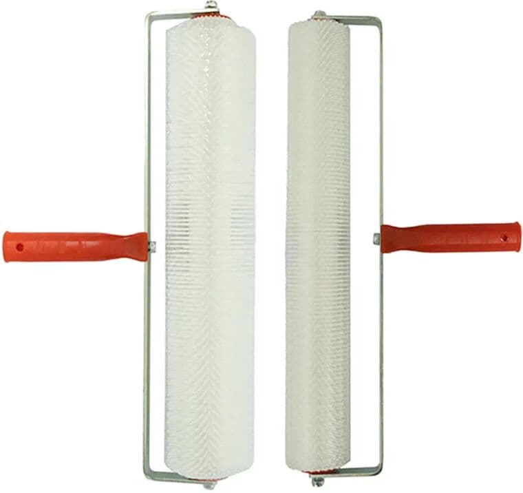 NONE 20inch Self-leveling Screed Spiked Roller 50cm Spike height 13mm/28mm Plastic Roller Berry Epoxy Floor Paint Tools Professtion