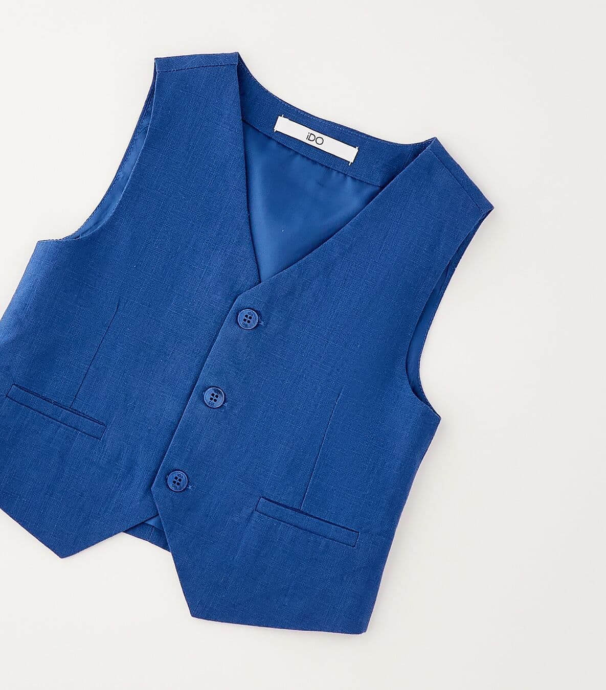 Anzugweste IDO "BABY BOY VEST", Jungen, Gr. 110, blau (avion), Westen Anzugweste