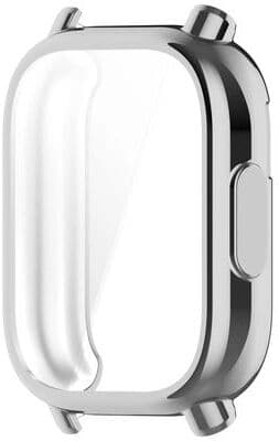 Inspired Living Redmi Watch 5 TPU Protective Case With Screen Protector Full Cover Bumper For Watch 5 Lite Active silvery redmi Watch 5 Active