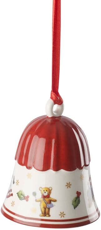 Weihnachtsfigur VILLEROY & BOCH "Glocke Toy's Deligth Decoration ø 5,4 cm bunt", bunt, Dekofiguren, Weihnachtsfigur