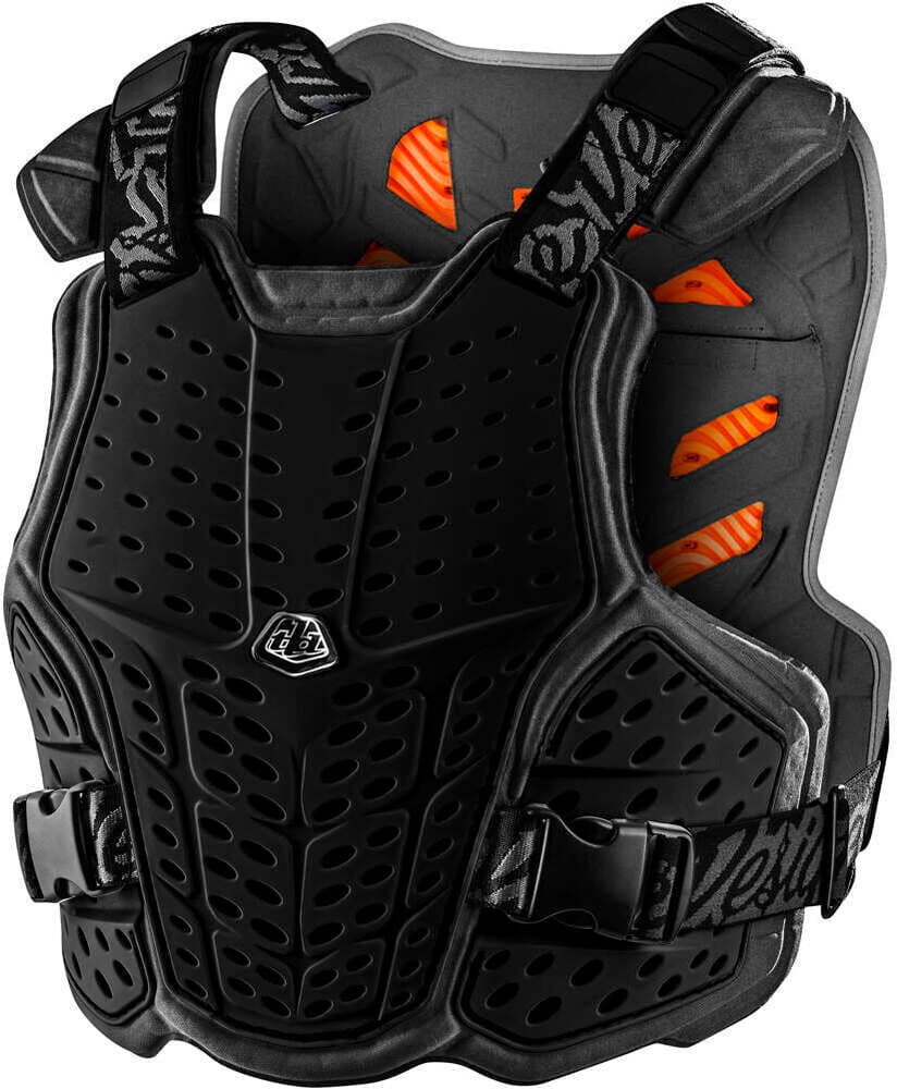 Troy-Lee rockfight ce chest protector maillot manga corta hombre Negro (M/L)