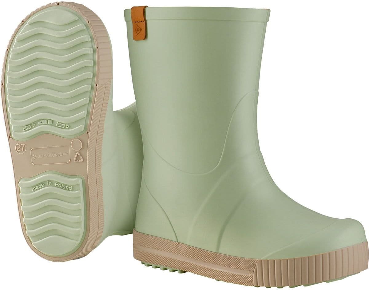 Gummistiefel DUNLOP "Puddle Jumper", Damen, Gr. 33, grün (mint), Obermaterial: 100% Textilmaterial TEXMAT., Schuhe Gummistiefel