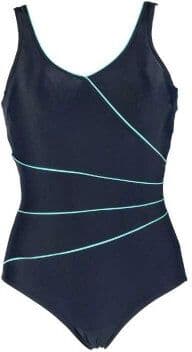 Baddräkt Daniella Classic navy/aqua - Wiki (Storlek: 40)