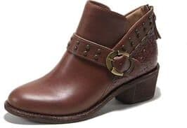 Wide Width Women's Melania Slip-On Bootie by Hälsa in Brown (Size 10 W)