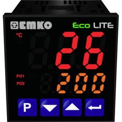 Emko ecoLITE.4.5.1R.0.0 Temperaturregler Pt100, J, K, R, S, T, L -199 bis +999 °C Relais 5 A (L x B x H) 90 x 48 x 48 mm