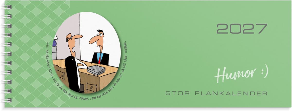 BURDE Stor Plankalender Humor 2027