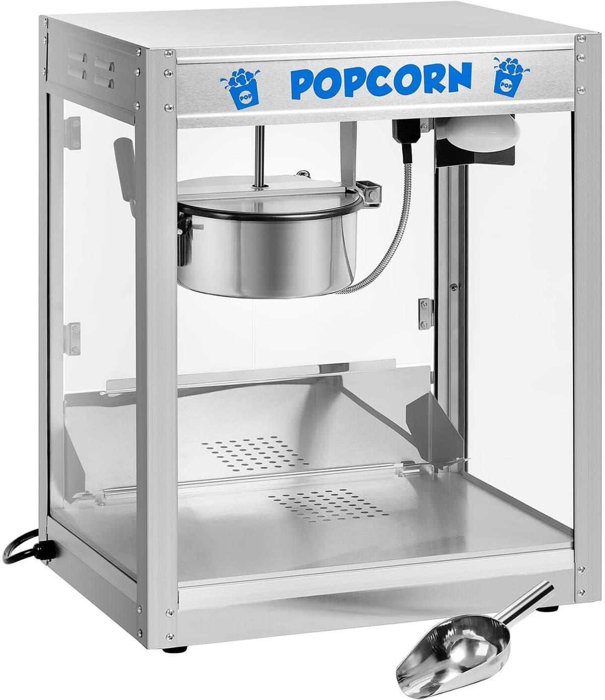 Popcorn Machine - 5 kg/h - 1350 W - stainless steel - silver - Royal Catering RCPS-1350