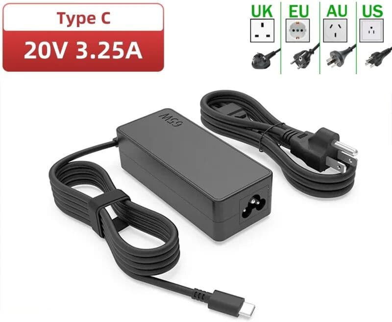 other NEW 20v3.25a 65w Type-c Power Adapter Laptop Charger for Lenovo Thinkpad X1 Carbon X270 X280 T580 P51s P52s E480 E470 S2
