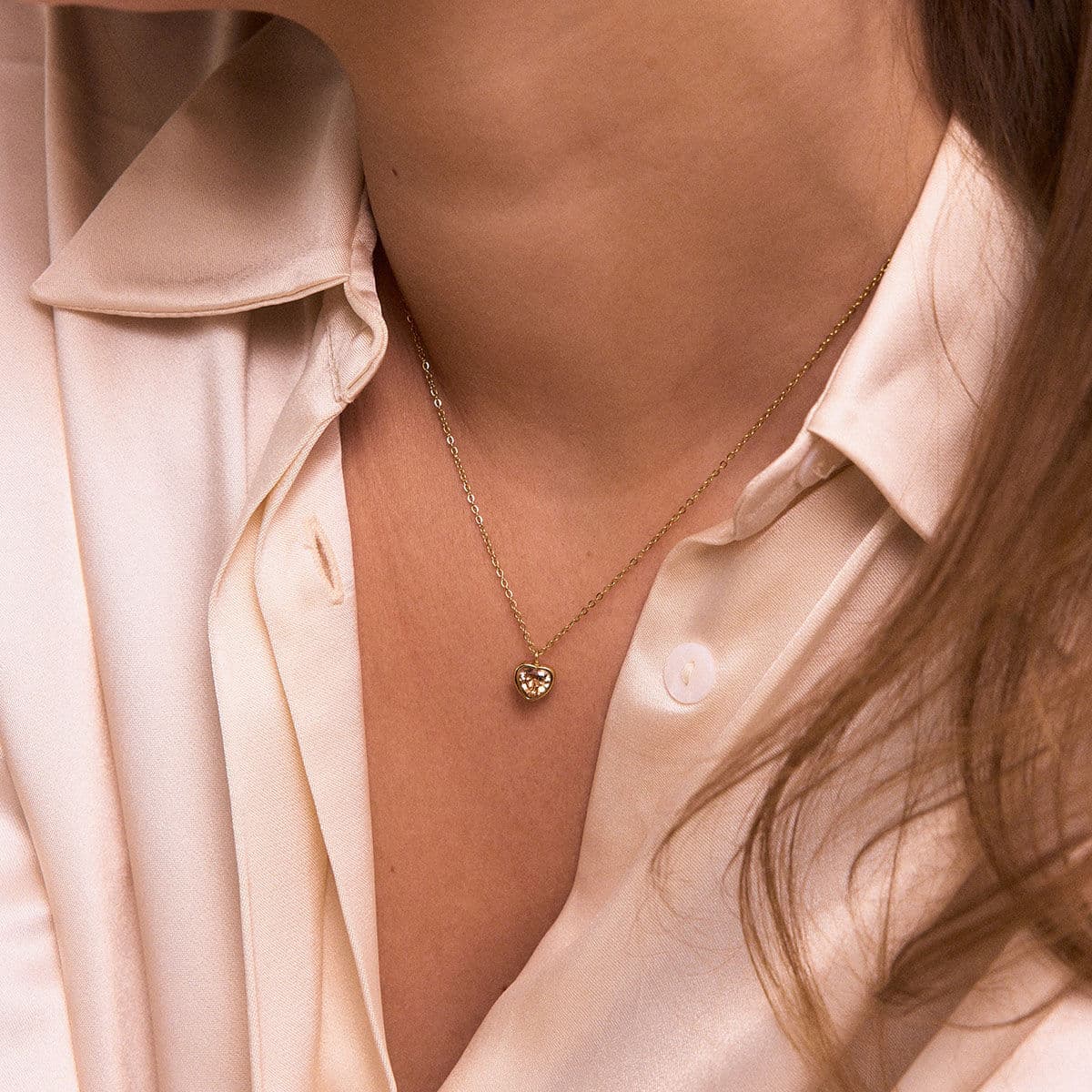 Edblad Bel halsband Caramel guldfärgad 127530
