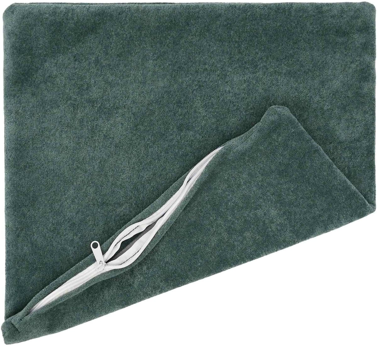 vidaXL Coussin HEERLEN 6 pc Bleu marine Fleece en microfibre