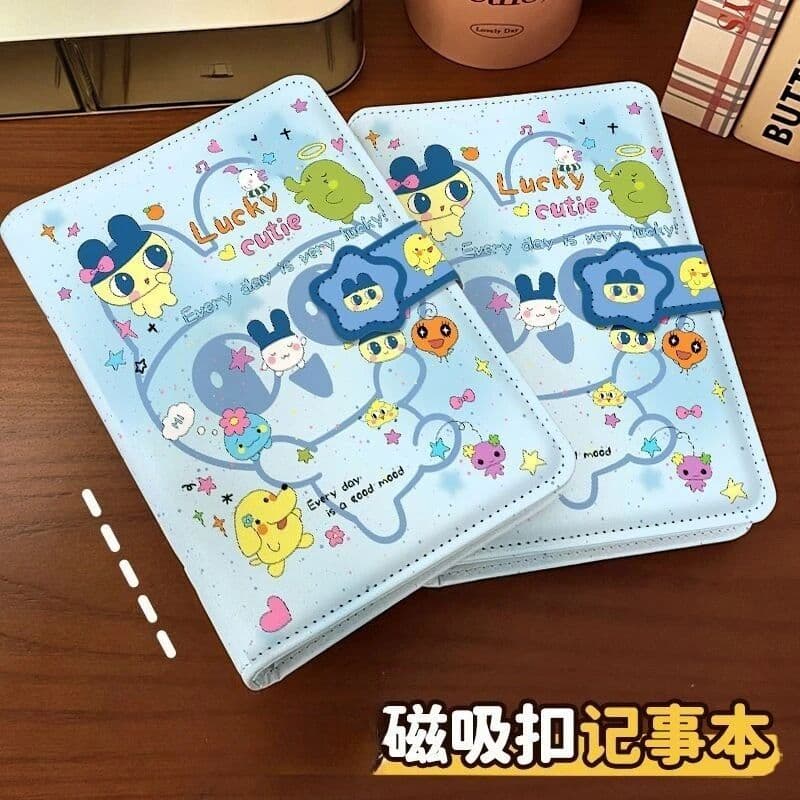 Bandai Tamagotchi diary cartoon cute binder notebook students special exquisite pu leather magnetic buckle thickened hand ledger