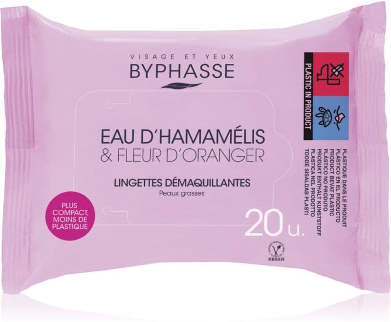 BYPHASSE Eau D Hamamelis chusteczki do demakijażu 20 szt.