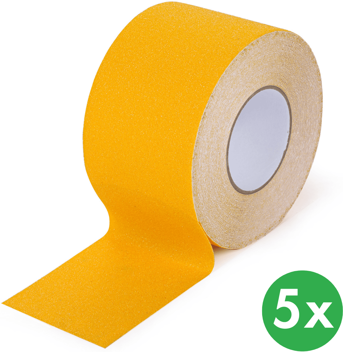 B2B Partner Antirutschband, Feinkorn, 100 mm x 18,3 m, 5 Stk, gelb