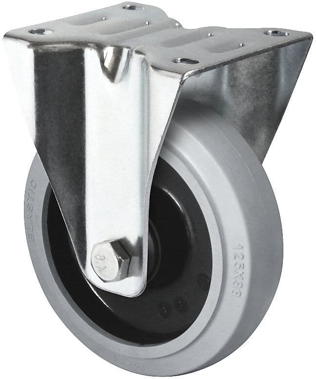 kaiserkraft Elastik-Reifen auf PA-Felge, Rad-Ø x Breite 160 x 46 mm, Bockrolle