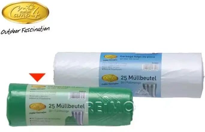 CAMP4 Avfallssekker 25 Stk 30 Liter