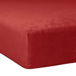 Traumschlaf Flausch Frottee Spannbettlaken 90x190 cm - 100x200 cm | karmin - rot