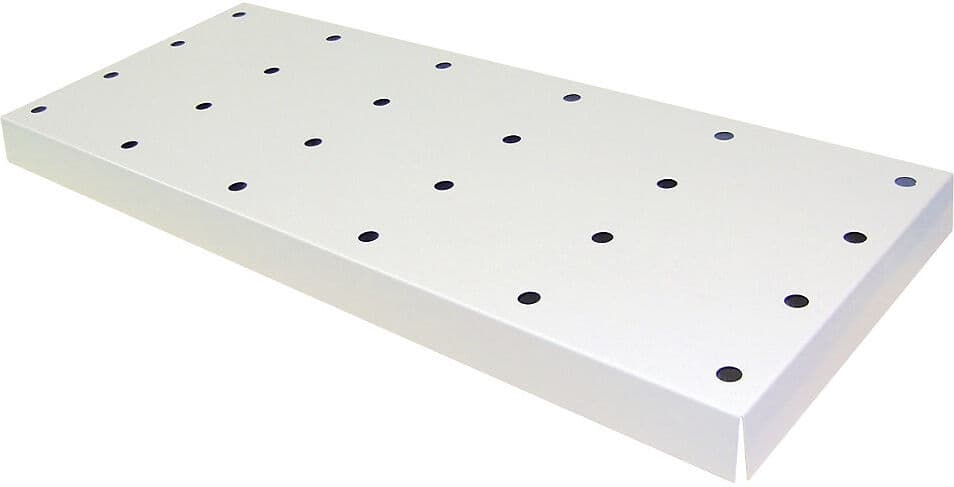 Lochblechabdeckung für Bodenauffangwanne, BxTxH 1017 x 482 x 66 mm, pulverbeschichtet asecos