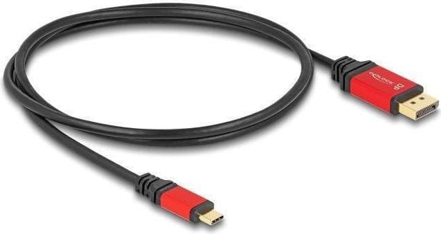 Delock USB Type-C naar HDMI-kabel met DP Alt Mode, 8K 60 Hz en HDR, 2 meter, rood