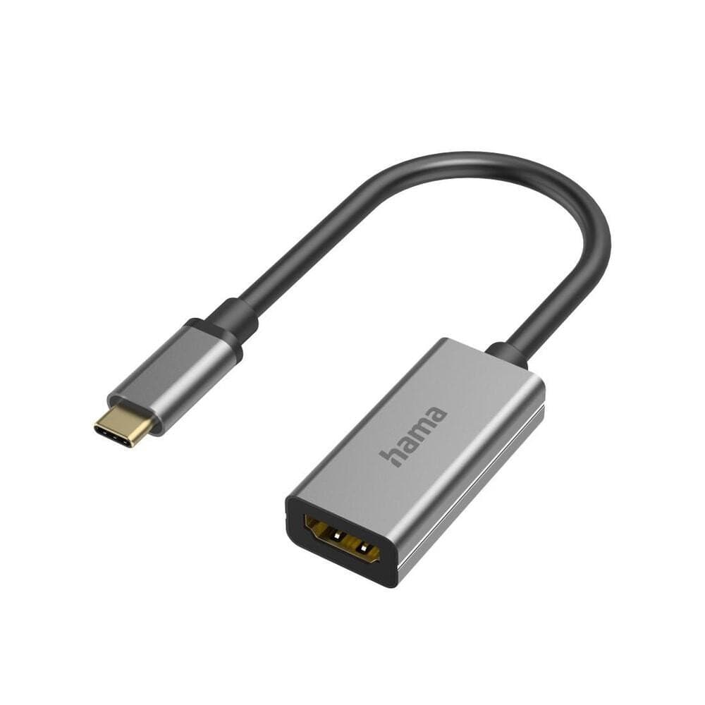 Hama 00200303 USB-C en HDMI adapter, grijs