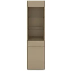 set one by Musterring Vitrine Reno Glas Grau Taupe