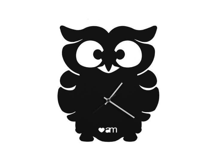 ARTI E MESTIERI horloge murale GUFINO (Noir - Métal verni)