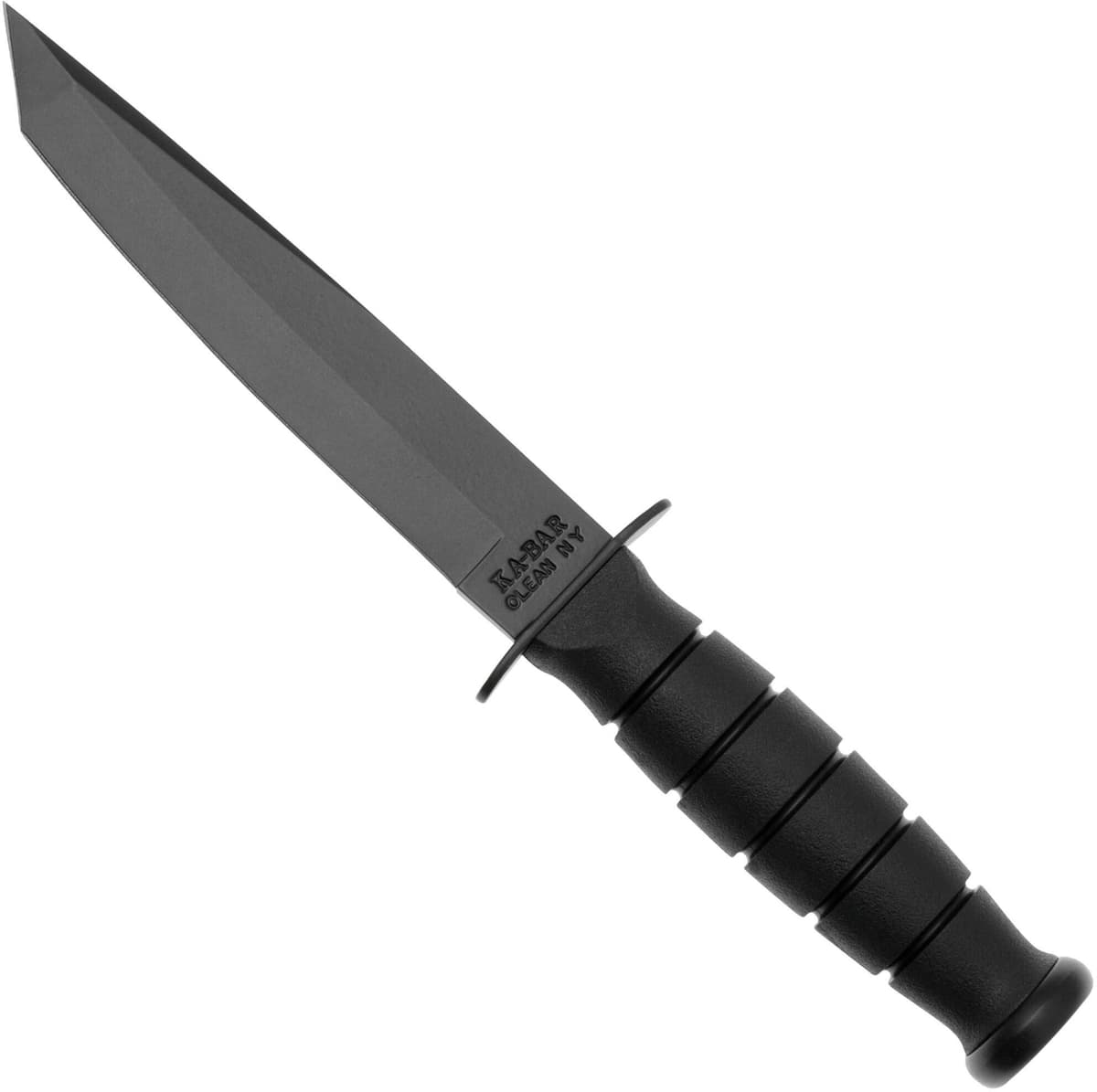 Nóż z głownią stałą KA-BAR 5054 Short Tanto, Plain Edge Black, pokrowiec Kydex