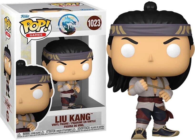 Funko Pop! #1023 Games: Mortal Kombat - Liu Kang (God of Fire) Vinyl Figura Ajándéktárgyak