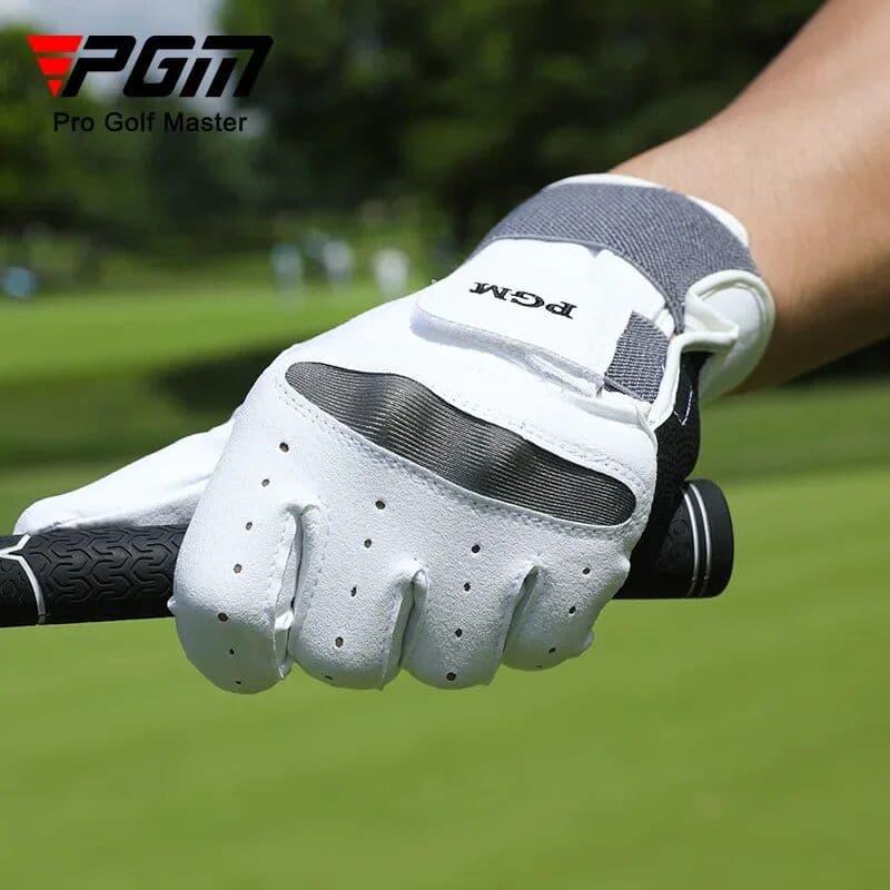 PGM 1pcs Golf Gloves Men Corrective Posture Sheepskin Anti Slip Breathable Single Left Hand Glove ST038