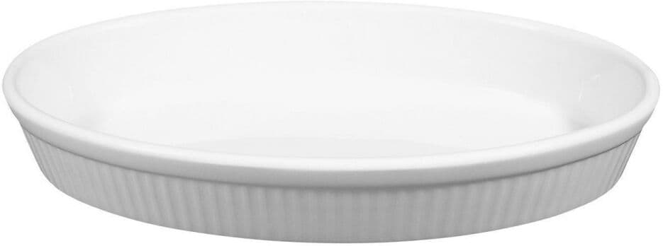 Seltmann Stampo da forno ovale 24x15 cm, Bianco Lukullus