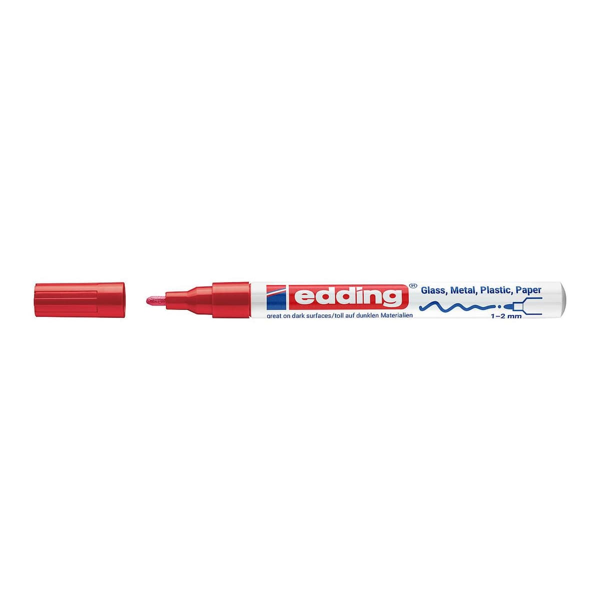 edding 751 creative Lackmarker rot 1,0 - 2,0 mm, 1 St.