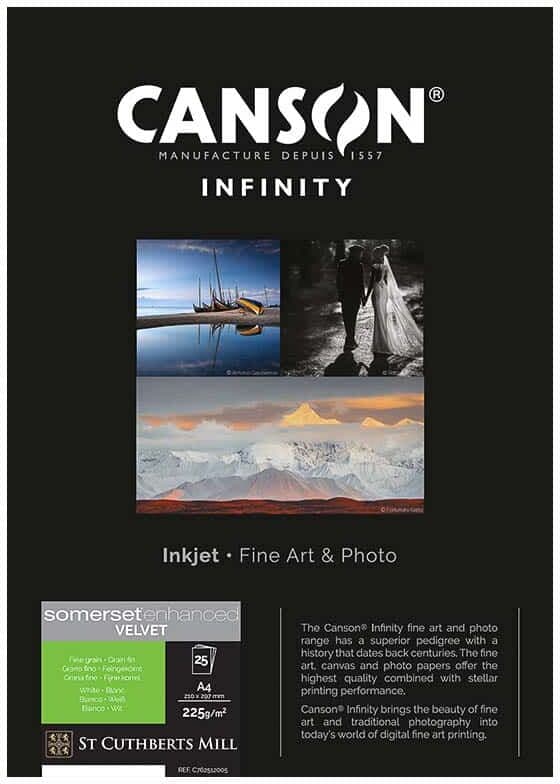 Infinity Somerset Enhanced Velvet 225 Gsm – A4 (25 Ark)
