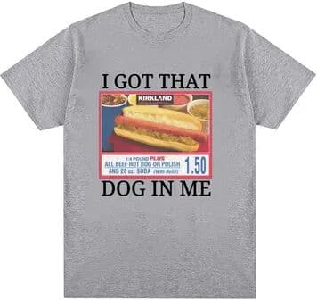 Multisell Products Hub Funny Kirkland Me Costco Graphic T Shirt Dog Meme Tee Shirt Men's Women's Vintage T shirt 3 xxxl