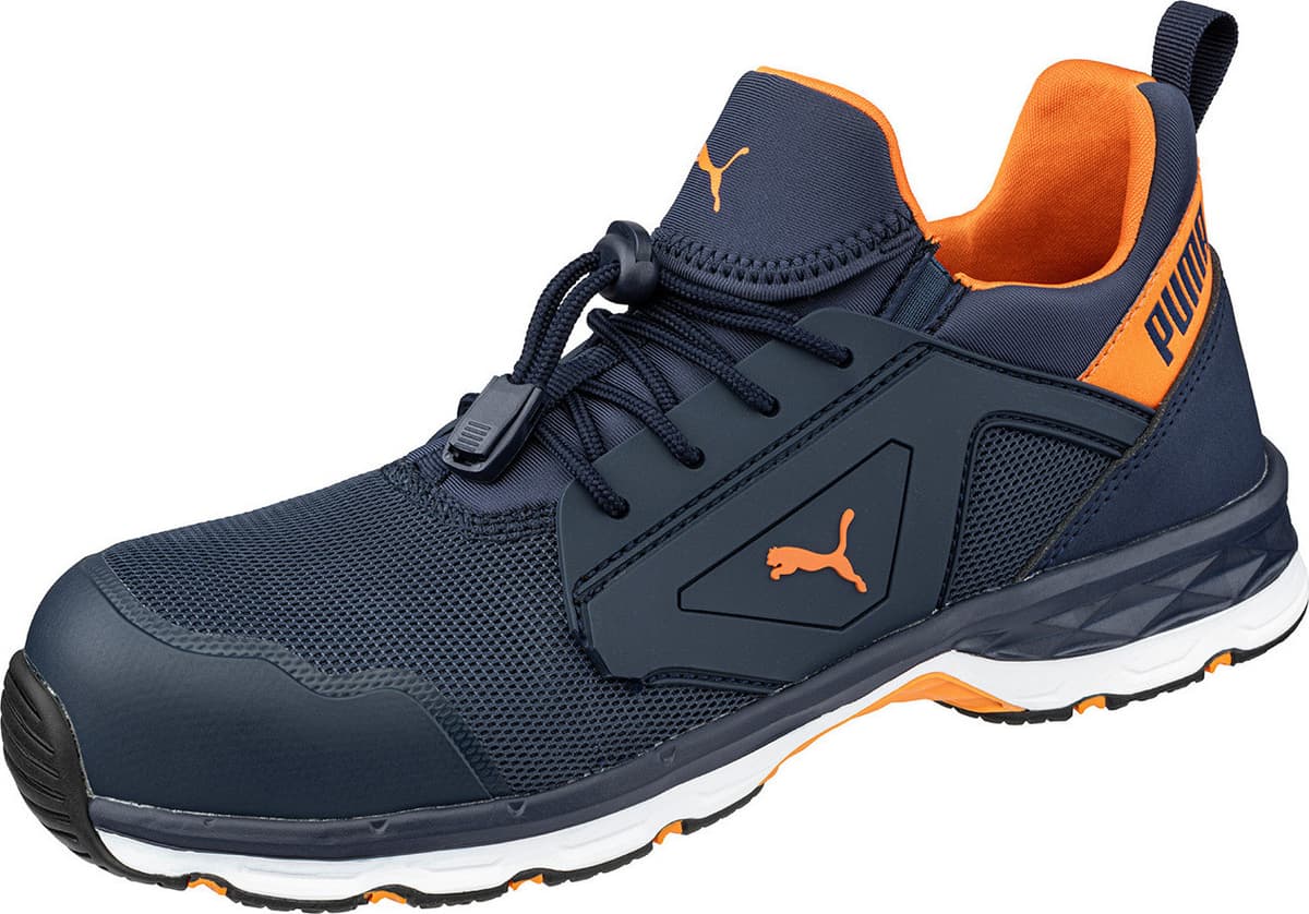 Puma Safety veiligheidsschoen CHASE 643780 lage uitvoering S1P ESD blauw/oranje maat 45