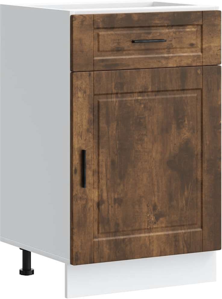 vidaXL Armoire de cuisine Porto chêne fumé bois d'ingénierie