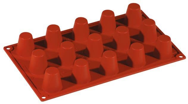 Paderno Stampo babà piccolo 30 x 17,5 cm 15 pz