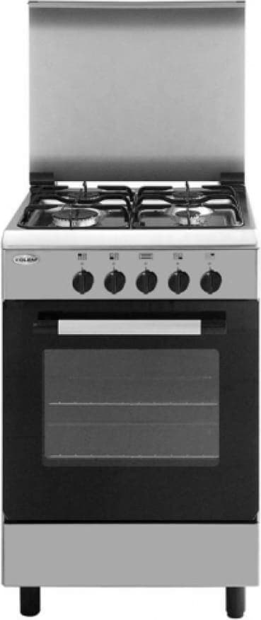 glem gas Ae55mi Cucina A Gas 4 Fuochi Forno Elettrico Con Grill Larghezza X Profondità 53x50 Cm Classe Energetica A Con Coperchio Colore Inox - Ae55mi Linea Alpha
