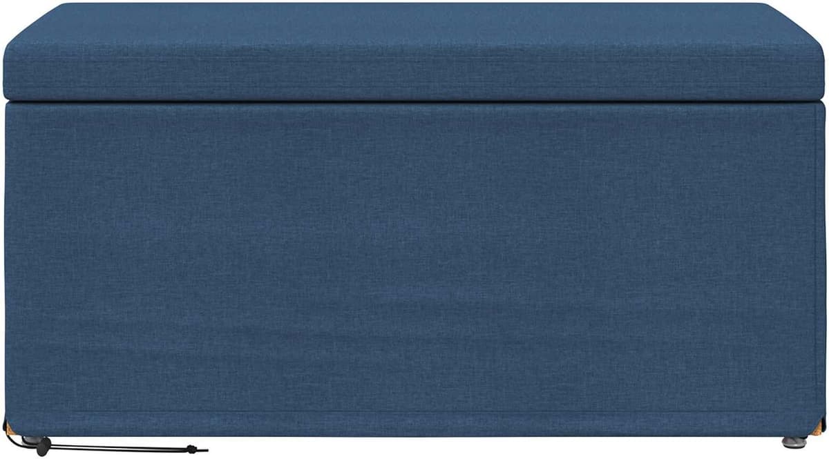 vidaXL Tabouret Bleu 81 x 41 x 40 cm Tissu et bois stratifié