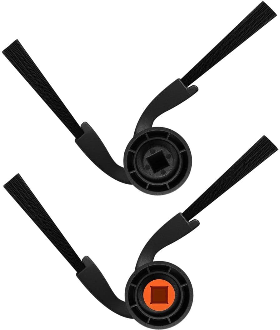 INF Brosses latérales de rechange 4 pièces, ABS+Nylon noir - Compatible avec Xiaomi Mi Robot Vacuum 6/6Max/6pro, montage