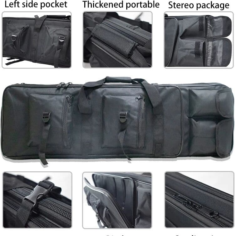 demeysis Men's Nylon Tactical Backpack for Hunting Airsoft Camping Fishing - Outdoor Gear Gun Bag