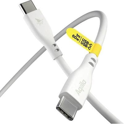 Aqiila Cablebird CS11 USB-Kabel USB 2.0 USB-C® Stecker 1.00m Weiß AQCBPBIC1SI812