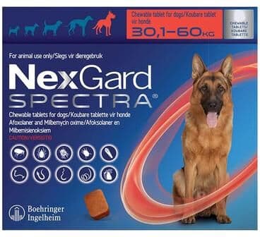 Nexgard Spectra For Xlarge Dogs 66-132 Lbs (Red) 3 Pack