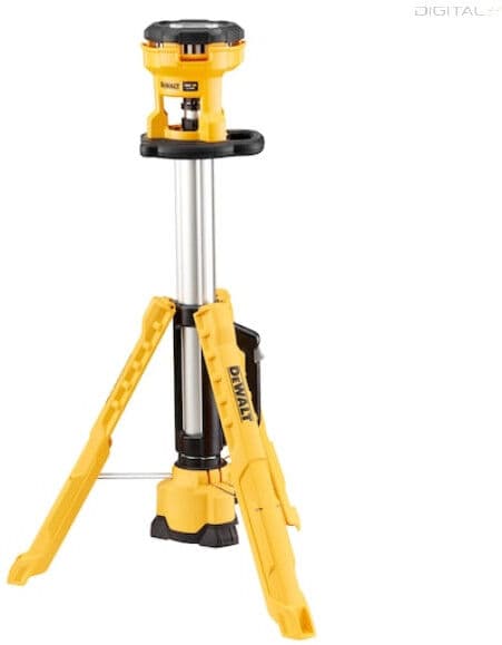 DEWALT LED-Lámpa, 18V XR, állványos, 3 lábú, akkumulátor és töltő nélkül