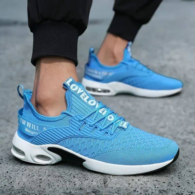 RU.AOLUNDO Men Thick Soled Sports Shoes with Fashionable Design Breathable Comfortable Shoes Outdoor Hiking Shoes Zapatillas Hombre De Segu