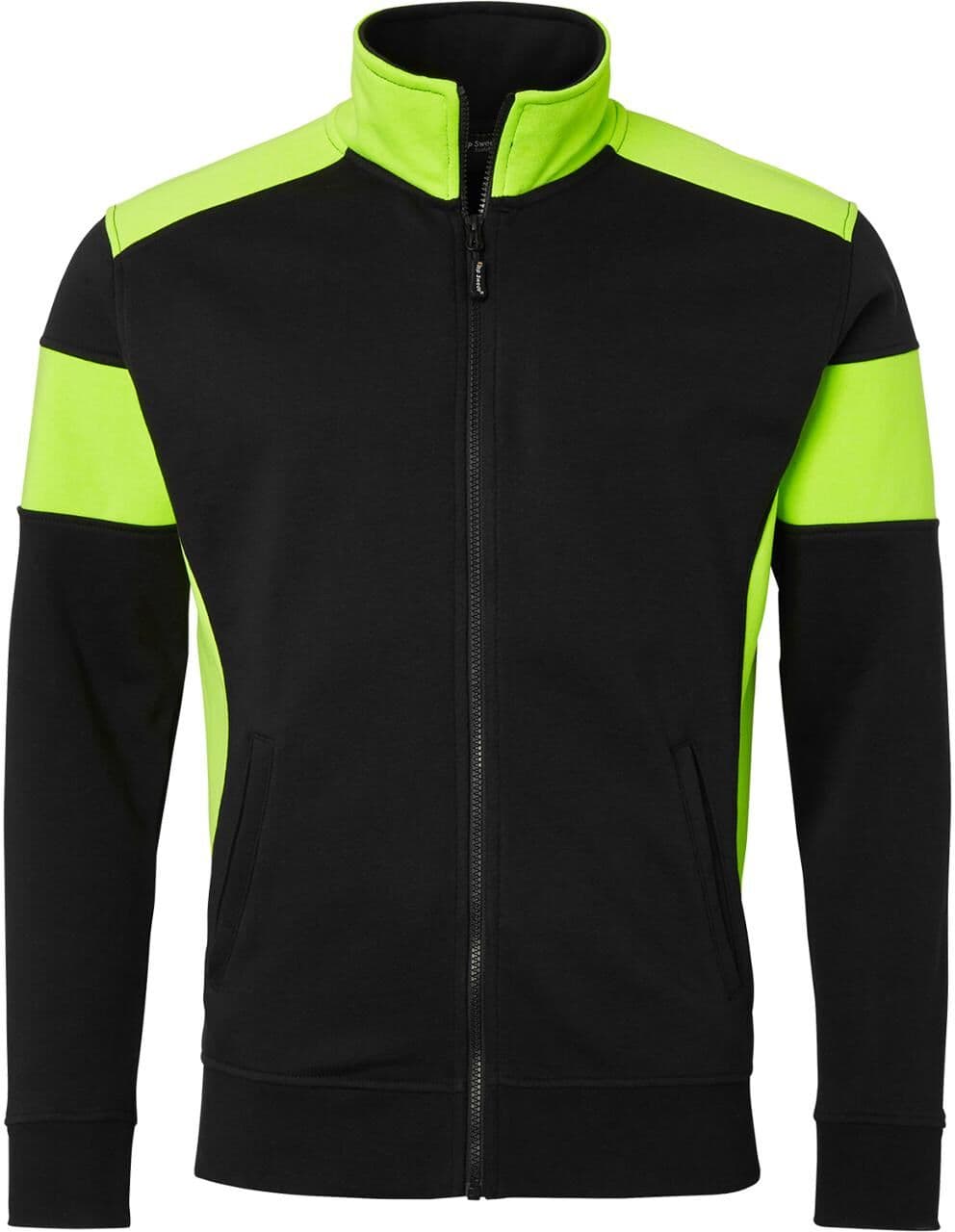 TOP SWEDE Sweatjacka 223 sv/fl gul L