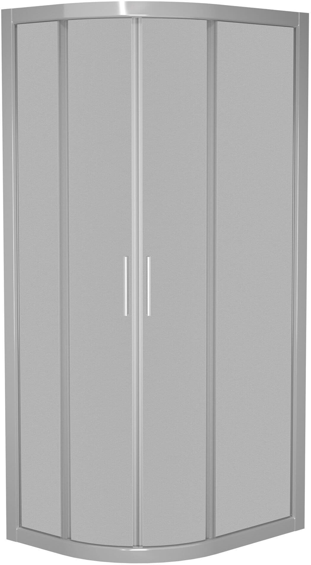 Tecnomat BOX DOCCIA ALNAIR 1/4 CERCHIO H190 cm (68-72) x (87-91) cm VETRO TEMPERATO 6 mm TRASPARENTE