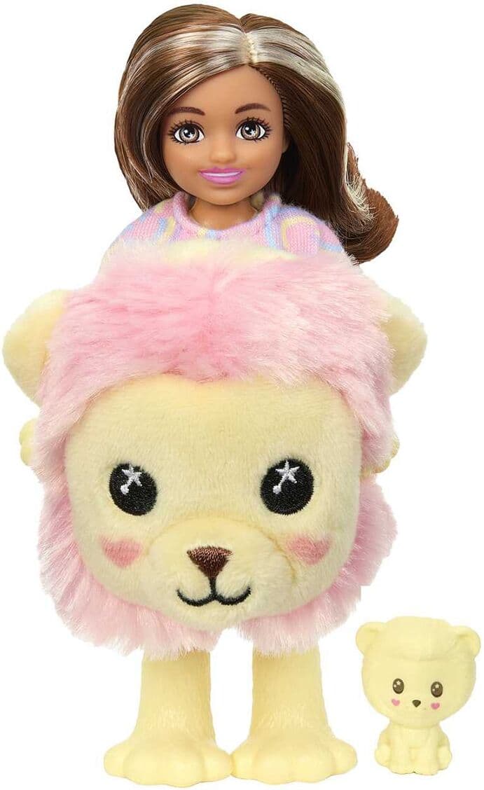 Barbie Chelsea Cutie Reveal Muñeca con disfraz de león.