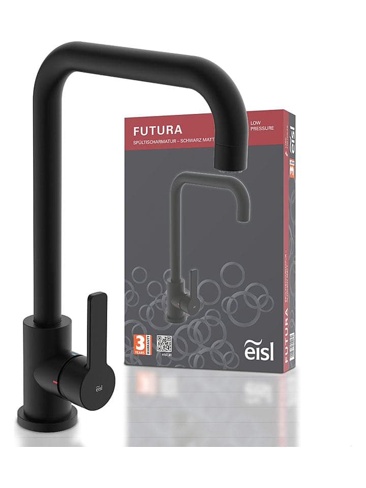Schütte Niederdruck-Spültischarmatur ''Futura'' in Schwarz - onesize